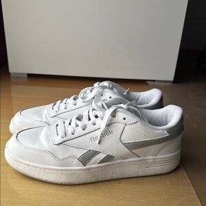 Reebok White and Gray Sneakers